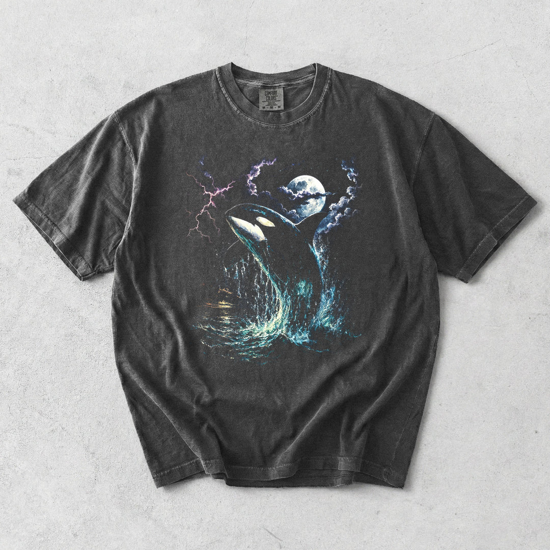 Moonlit Orca on Pepper Comfort Colors 1717