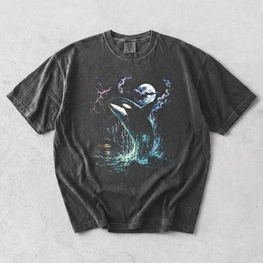 Moonlit Orca on Pepper Comfort Colors 1717