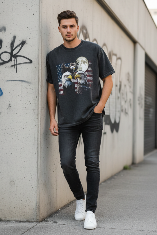Three Eagles Moon | Vintage 90s Comfort Colors® Tee